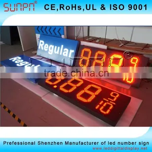 USA Regular Led Gas Price Sign /USA Diesel Gas Station Screen/ Led Outdoor Gas Price Sign Board thumbnail-2