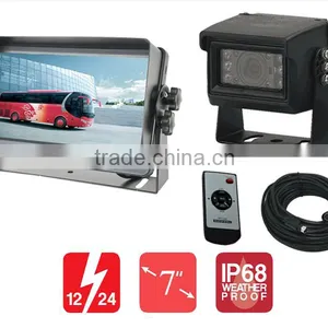 Automatic Rearview/Reversing Camera Kit With 7 Inch Monitor With Sunvisor and Cameras,DC12V~24V Input thumbnail-1