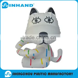 Inflatable Dairy White Dog for Kids thumbnail-1