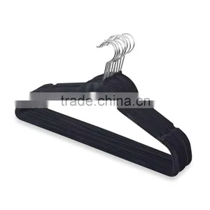 Non-Slip Velvet Clothes Hangers With Notched Frames, Suit Hanger, Flocked Hanger thumbnail-1