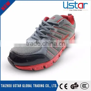 New Design Cheap Portable PU Mesh Man Sport Shoes thumbnail-6
