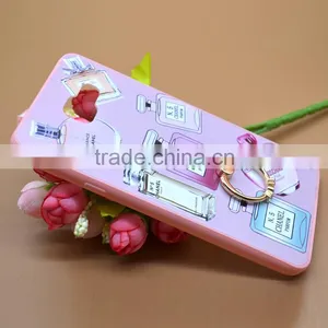 For Samsung A710 Phone Case Prefume Printing Slim TPU+PC 2-in-1 Hybrid Pattern With Ring Bracket thumbnail-2