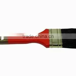 Black Boiled Bristle Flat Paint Brush thumbnail-1