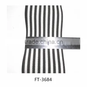 White Brown Strip Mix Color 80mm Wide Elastic- Factory Customize Color, Size Elastic Webbing thumbnail-1