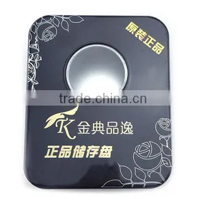 Customized Black Tin Pvc Window Packaging Box for Usb thumbnail-3