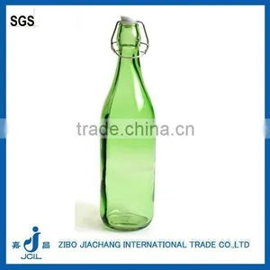 Swing Top Ceramic Lids 500ml 1 Liter Colored Glass Bottle for Milk thumbnail-4