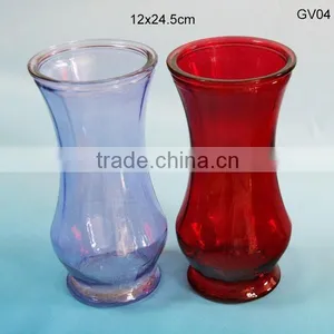GV04 Colored Wholesale Wedding Glass Vase thumbnail-1