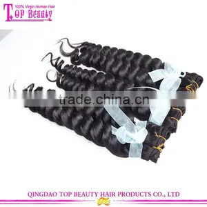 Qingdao Factory Supply Loose Wave Remy Chinese Hair Bundles Hot Selling Virgin Chinese Hair Bundles thumbnail-3