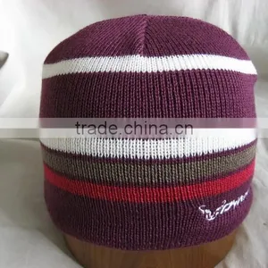 Knit Beard Reflective Beanie Hat thumbnail-3