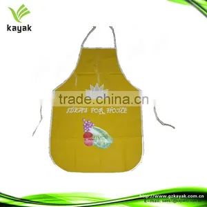 Waterproof Yellow Non Woven Apron Printed Promotional Gift Aprons thumbnail-1