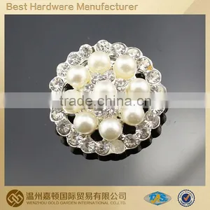 Pearl Rhinestone Brooch for Wedding Invitation Card thumbnail-1