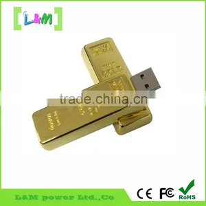 Memory Stick Gold Brick USB Key 8GB Funny Memory Stick Gifts thumbnail-1