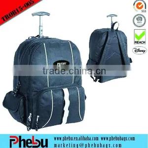 Hot Sale Black Wheeled Eminent Trolley Backpack Bag( TROB15-005) thumbnail-1