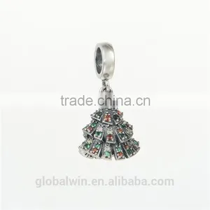 Christmas Tree Charm Me Products Charms European Charm Bracelet Necklace 100% Real 925 Sterling Silver S212 Aaa Cubic Zirconia thumbnail-1