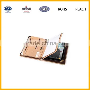 Hot Sales PU Leather Notebook Folder With Pen Holder and Padfoilo for Pad thumbnail-2
