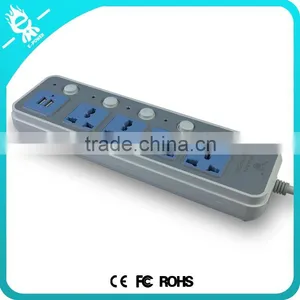 Multi Electrical Universal Usb 2 Gang Extension Socket Power Strip thumbnail-1