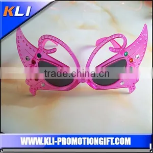 Fancy Orange Heart Shape Crazy Party Sunglasses thumbnail-3