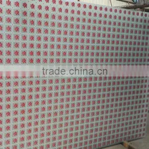 Silk Screen Printed Glass for Door for India Market /six Line Rose thumbnail-2