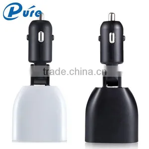 Wholesale Fashional 3.4A/4.8A 2 Port USB Rapid Charge LED Car Charger Display Out Input Voltage and Car's Battery Travel Charger thumbnail-4