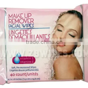 40CT Spunlace Nonwoven Makeup Remover Wet Wipes thumbnail-1