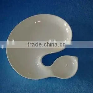 Oval White Dinner Plate,white Porcelain Dinner Square Plates,white Wavy Dinner Plates thumbnail-4