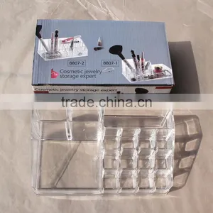 Wholesale Innovative Household Beautful Clear Cosmetic Acrylic Makeup Organizer for Store Jewelry Cosmetic thumbnail-1