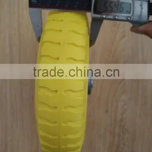 Wholesale Hot Sale Durable Small Size Metal Rim PU Wheel thumbnail-5