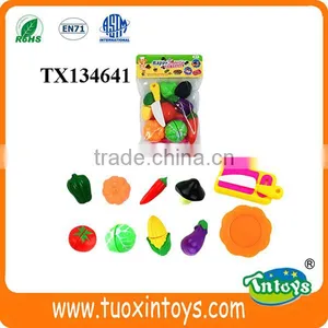 Plastic Cut Fruits and Vegetables Toys Cooking Toys Kitchen Sets thumbnail-4