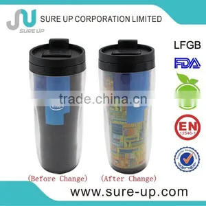 Custom Logo Plastic Change Vacuum Thermos Mug thumbnail-1