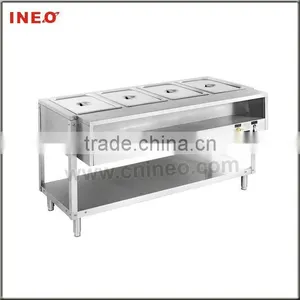 Commercial Restaurant Stainless Steel Gas Buffet Bain Marie With Undershelf thumbnail-1