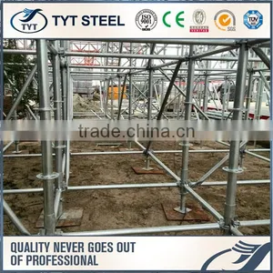 HDG and Painted Construction Steel Pole Ringlock Scaffold System thumbnail-1