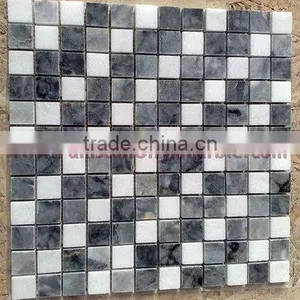 NATURAL JET BLACK MARBLE MOSAIC TILES thumbnail-2