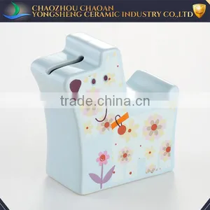 China Product Wholesale Ceramic Dog Piggy Bank for Gift thumbnail-1