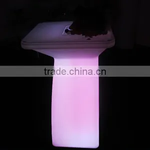 New Design Led Bar Furniture Cocktail Table With Ice Bucket thumbnail-3