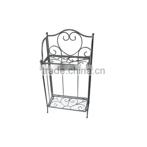 2015 Hot 2tier Metal Corner Plant Stand Display Shelf Unit Flower Stand thumbnail-2