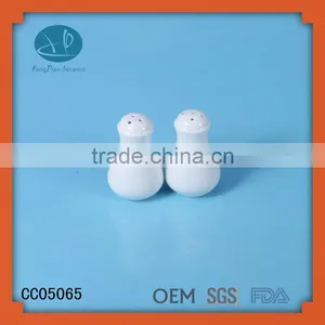 White Ceramic Salt and Pepper Shakers Set,salt Pourer,pepper Pot thumbnail-1
