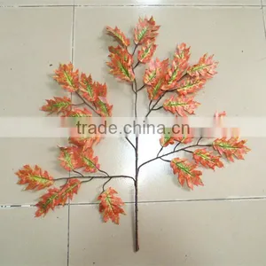 CHY070918 Wholesale Fake Oak Leaf/autumn Tree Leaf Decoration/artificial Tree Branches Oak Leaves thumbnail-2