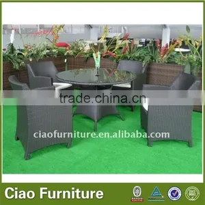 Newest Outdoor Garden Dining Set UV-proof Rattan Dining Set thumbnail-3