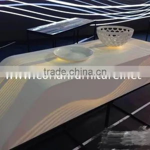 New Design Led Backlit Corian Coffee Table /corian Bar Table thumbnail-1