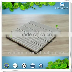 WPC Decking Tiles in Garden thumbnail-1