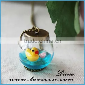 Wholesale Glass Terrarium Necklace, Glass Vial Necklace Pendant Bottles thumbnail-1