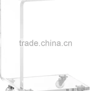 China Wholesale Acrylic Plexiglass Food Serving Trolley thumbnail-5