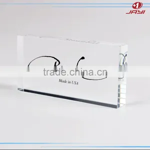 Shop Promotion Clear Perspex Printed Acrylic Blocks or Engraved Acryl Block thumbnail-1