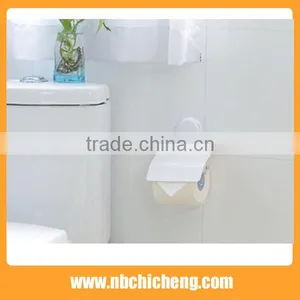Bathroom Tissue Roll Suction/Holder Toilet Tissue Paper Roll Holder Hanger With Cover Waterproof Toilet Paper thumbnail-1