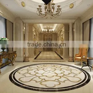 Luxury European Rococo Style Handmade Square Marble Medallion for Villa Floor Decoration BF12-04284c thumbnail-3