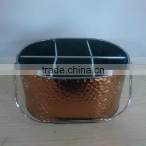 Galvanized Utensil Caddy thumbnail-1