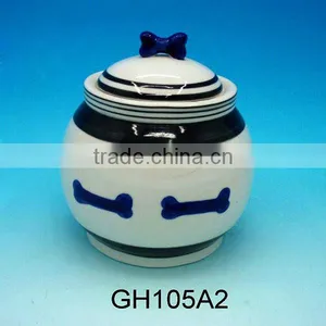 Ceramic Craft Pet Bowl Pet Feeder Pet Food Storage thumbnail-1