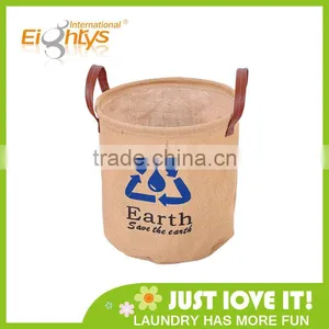 Earth Laundry Jute Round Basket thumbnail-1