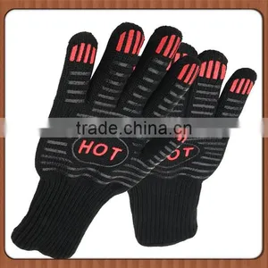 Wholesale Aramid Fiber Heat Resistant BBQ Gloves Cooking Gloves thumbnail-2