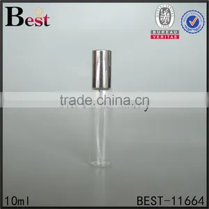 2017 New Products Perfume Bottle 10ml Clear Perfume Bottle 10ml Empty Round Shape Perfume Bottle 10ml With Silver Plastic Cap thumbnail-1